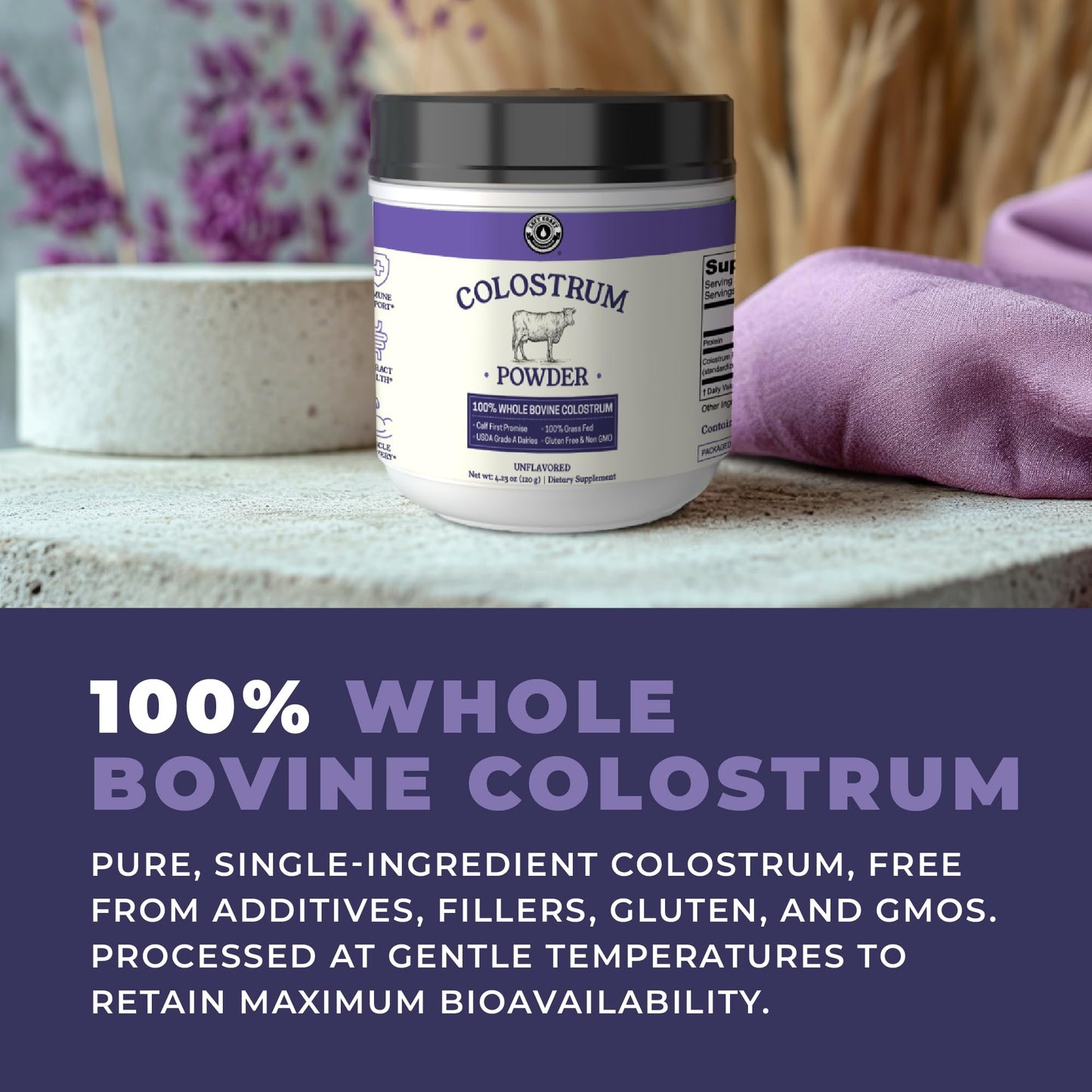 Colostrum Powder – USA Sourced Bovine Colostrum for Humans for Immune Support, Gut Health, Muscle Recovery - Single Ingredient, No Additives, Grass Fed, Non-GMO Colostrum Supplement for Women and Men Left Coast PerformanceBuy Supplements Australia