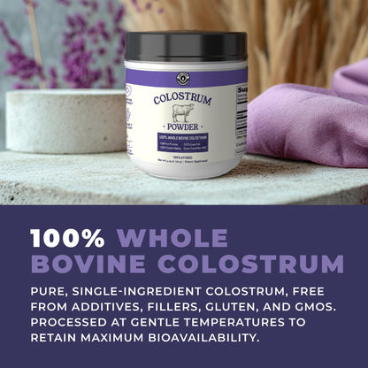 Colostrum Powder – USA Sourced Bovine Colostrum for Humans for Immune Support, Gut Health, Muscle Recovery - Single Ingredient, No Additives, Grass Fed, Non-GMO Colostrum Supplement for Women and Men Left Coast PerformanceBuy Supplements Australia
