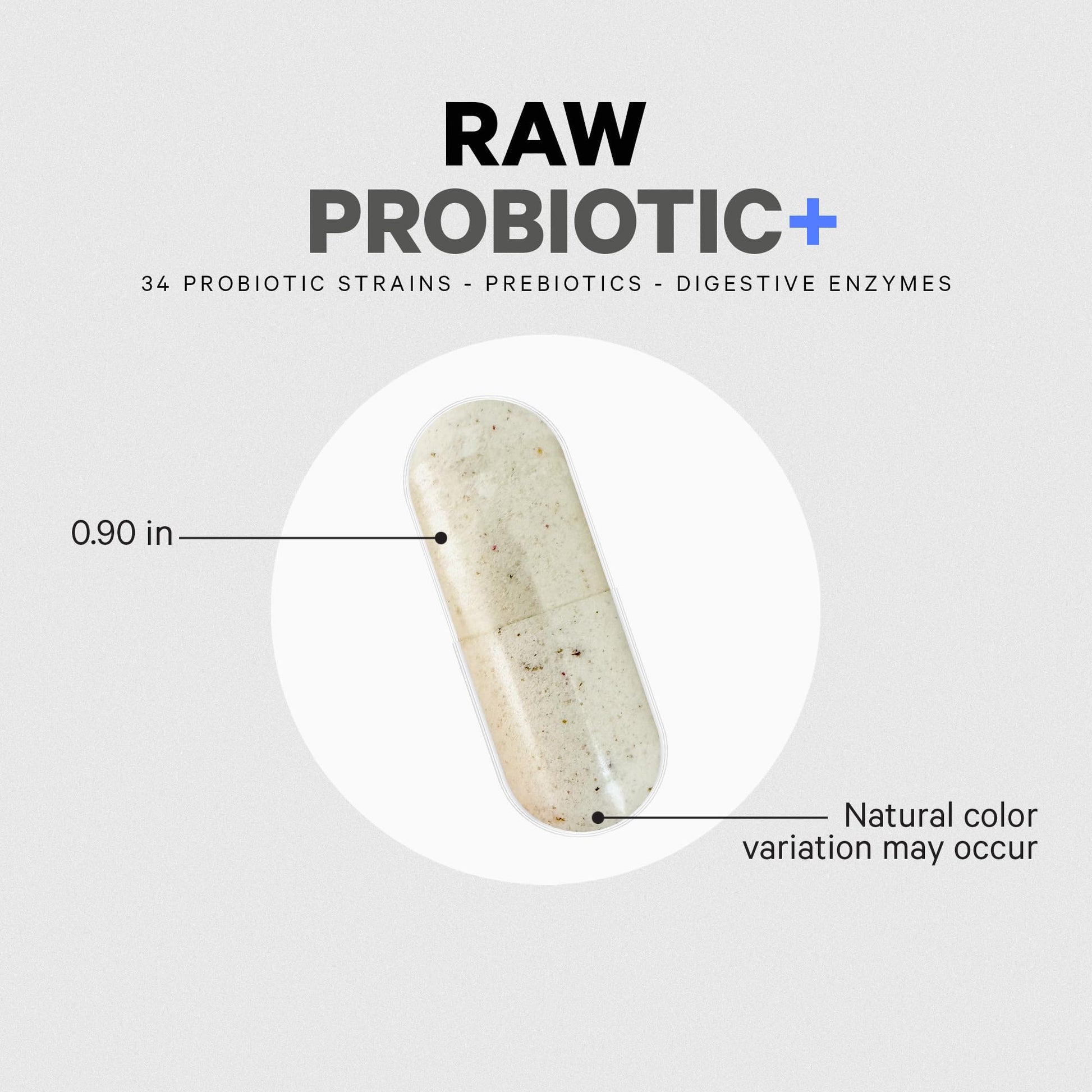 Codeage Raw Probiotic+ Supplement - 34 Probiotic Strains, 100 Billion CFUs, Raw Whole Food Probiotics, Digestive Enzymes, Raw Fruits & Veggies Prebiotics - Wild Kefir Culture - Non-GMO - 30 Capsules CodeageBuy Supplements Australia