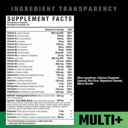 Axe & Sledge Multi Plus Multivitamin | 24 Bioavailable Vitamins & Minerals, Ashwagandha | Multivitamin for Women and Men Axe & SledgeBuy Supplements Australia