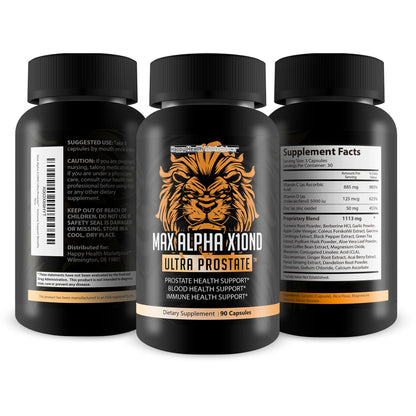 Max Alpha X10ND Ultra Prostate - T Prostate Support for Men - Promote Energy & Endurance - Blood Flow Support for Prostate Health with Vitamin D, Ginseng, Green Tea, & Zinc - Immune Support Benefits Happy Health MarketplaceBuy Supplements Australia