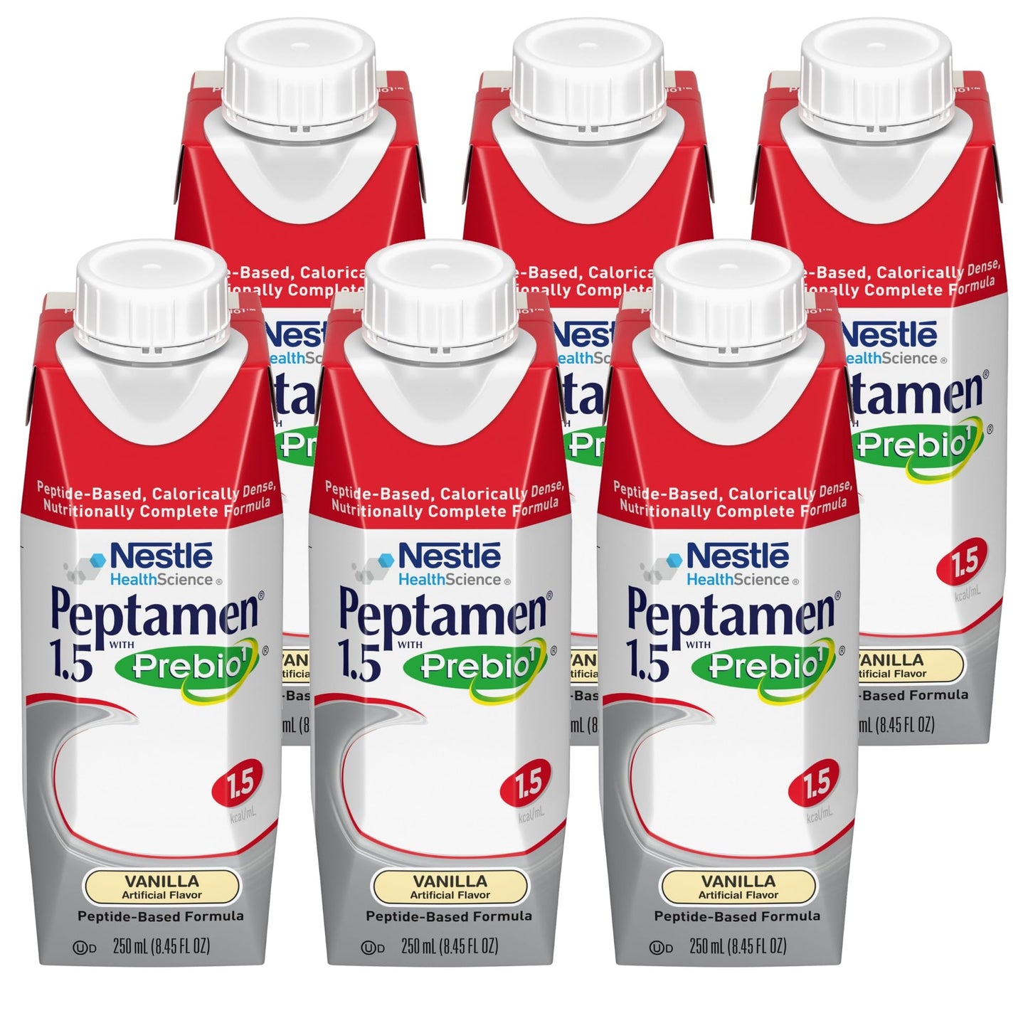 Peptamen Nestle Oral Supplement Vanilla 250 mL Carton, 6 Count PeptamenBuy Supplements Australia