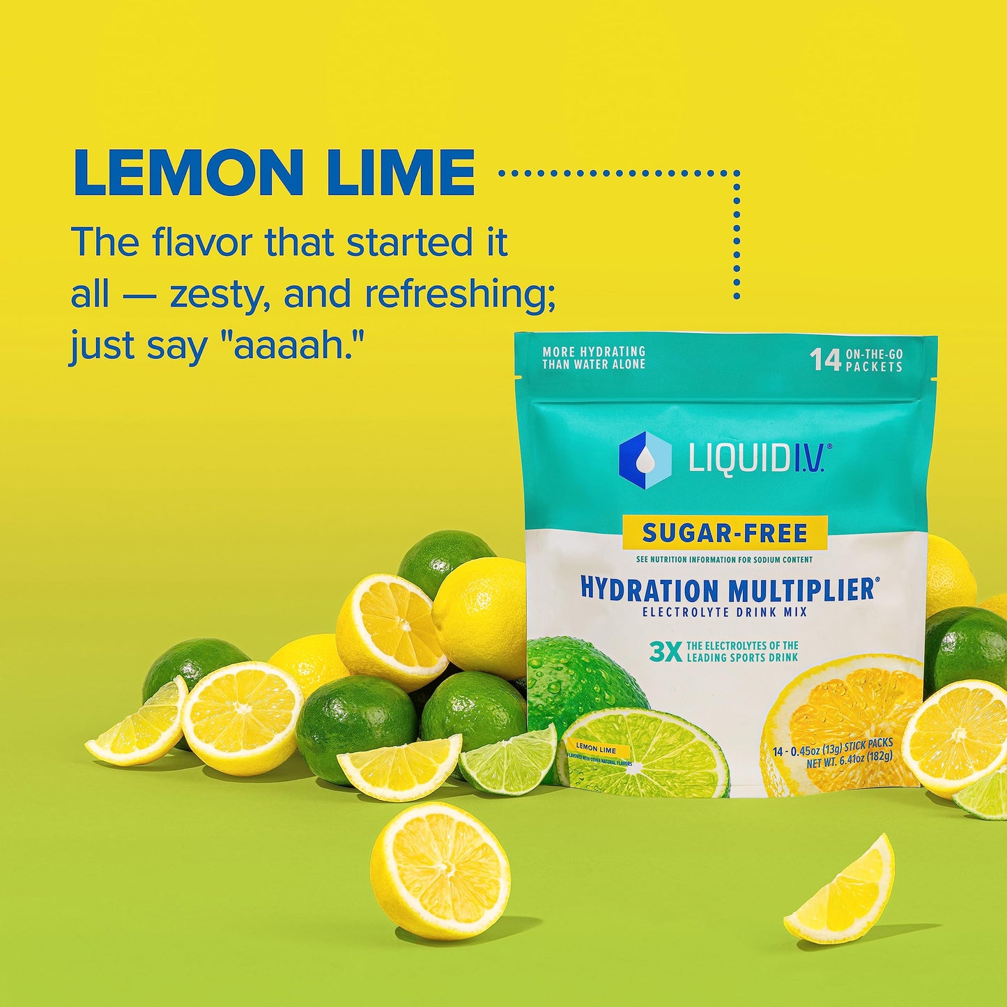 Liquid I.V. Sugar-Free Hydration Multiplier - Lemon Lime – Hydration Powder Packets  Liquid I.V.Buy Supplements Australia