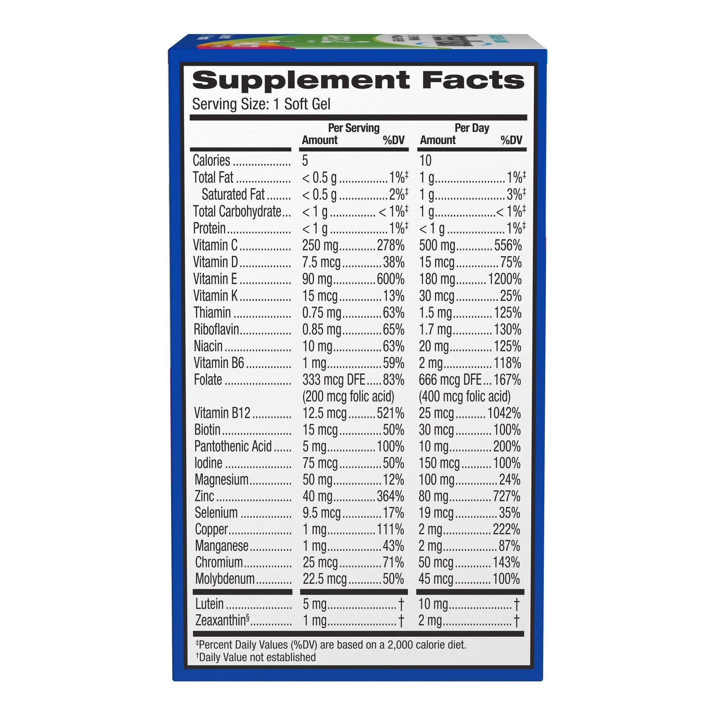 PreserVision AREDS 2 + Multivitamin, #1 Eye Doctor Recommended Brand, 2-in-1 Eye Vitamin with Lutein, Zeaxanthin, Zinc, and Vitamin C, D & E, 100 Softgels PreserVisionBuy Supplements Australia