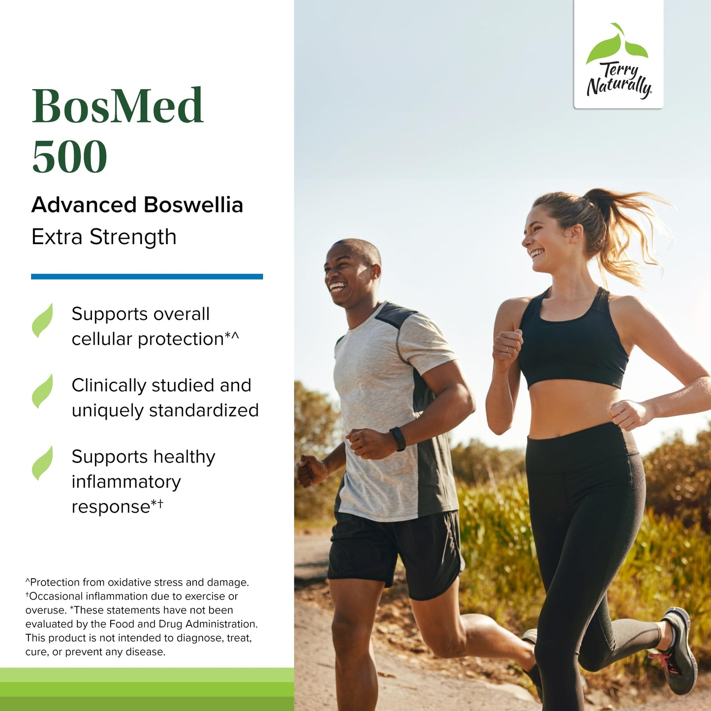 Terry Naturally BosMed 500 Extra Strength - Boswellia Serrata Extract Supplement - Supplement for Healthy Lung Support - Herbal Supplement Formula with High Levels of AKBA - 120 Softgels Terry NaturallyBuy Supplements Australia