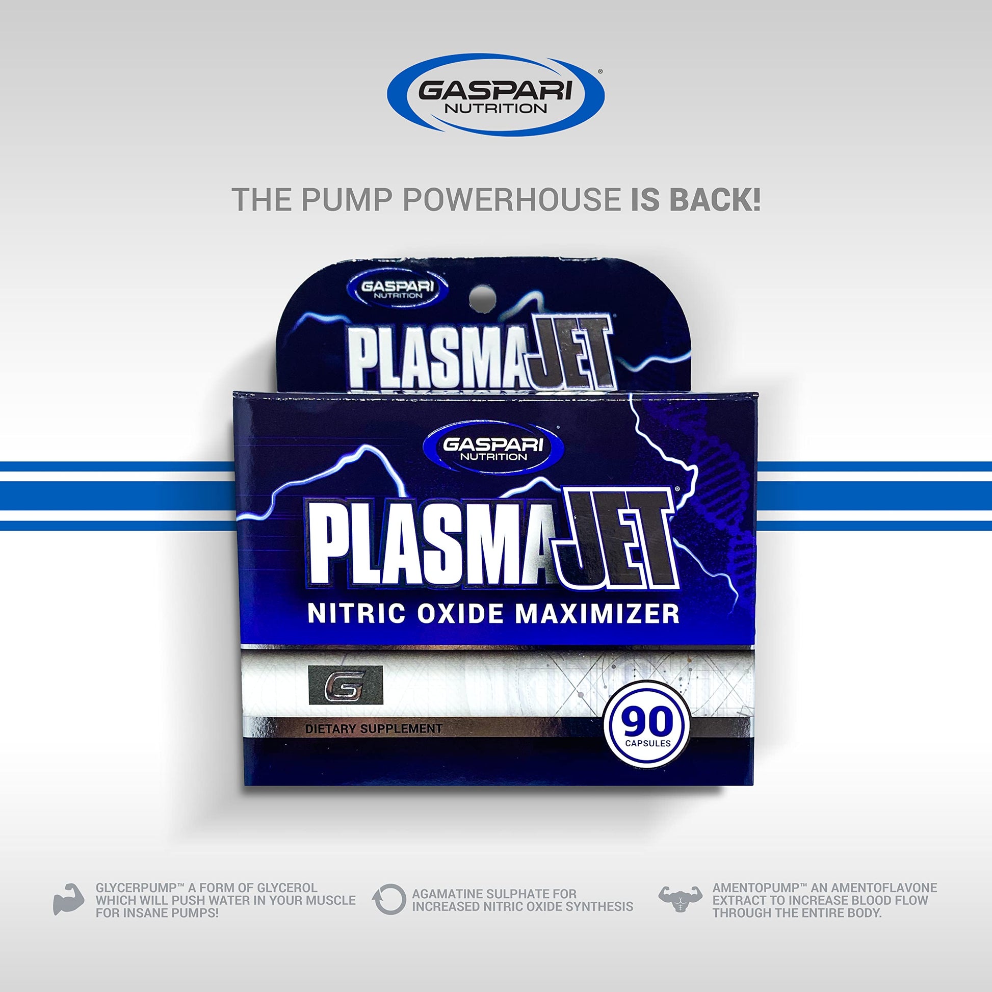 Gaspari Nutrition PlasmaJet, Legendary N.O. Nitric Oxide Maximizer, Increased Lean Mass Gaspari NutritionBuy Supplements Australia