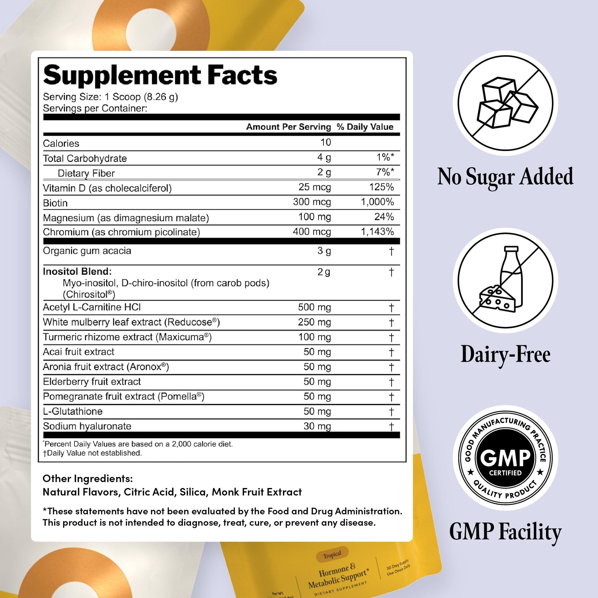 Ovii Metabolic Support for Women – Reducose® White Mulberry with Myo-Inositol & D-Chiro Inositol 40:1 Blend – Hormone Balance, Glucose Support & Appetite Control Supplement – 30 Servings, Tropical OviiBuy Supplements Australia