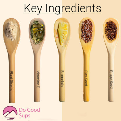 Do Good Sups The Looker 60 Caps- Skin Hair and Nails Vitamins - Natural Collagen Production - Reduces Hair Thinning - Skin Elasticity - Skin Moisture - Plant Sterols Bromelain Zinc Vitamin E Selenium Do Good SupsBuy Supplements Australia