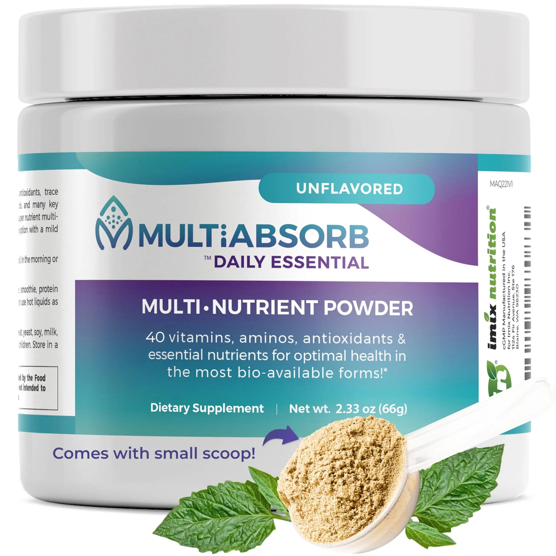 MultiAbsorb~Daily Essential, Multi-Nutrient Powder for Optimal Health, Vitamins, Minerals, Antioxidants, No Fillers or Preservatives Imix NutritionBuy Supplements Australia
