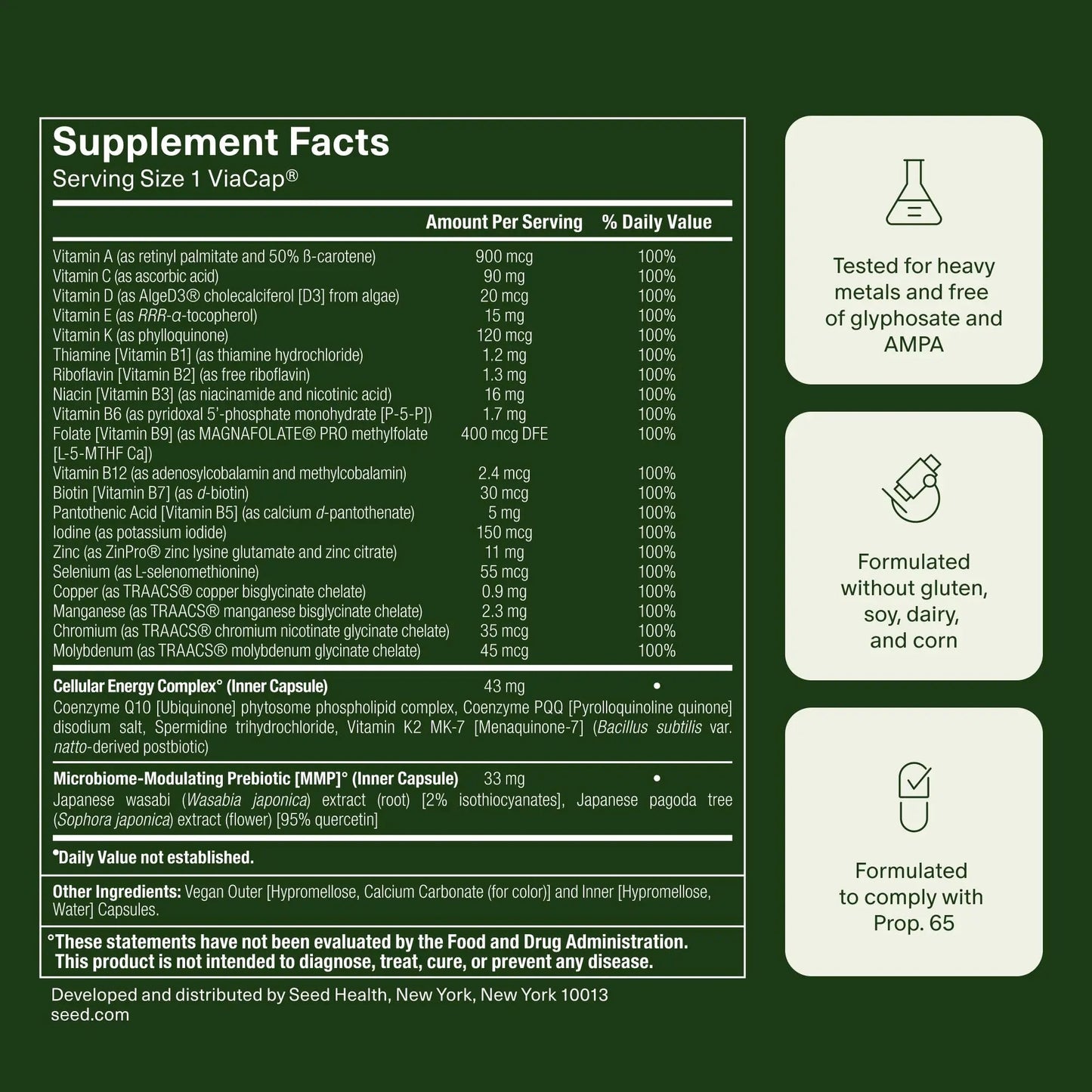 Seed DM-02 Daily Multivitamin & PM-02 Sleep + Restore Bundle - Multivitamin and Sleep Aid for Women and Men - Vegan - 30-Day Supply SeedBuy Supplements Australia