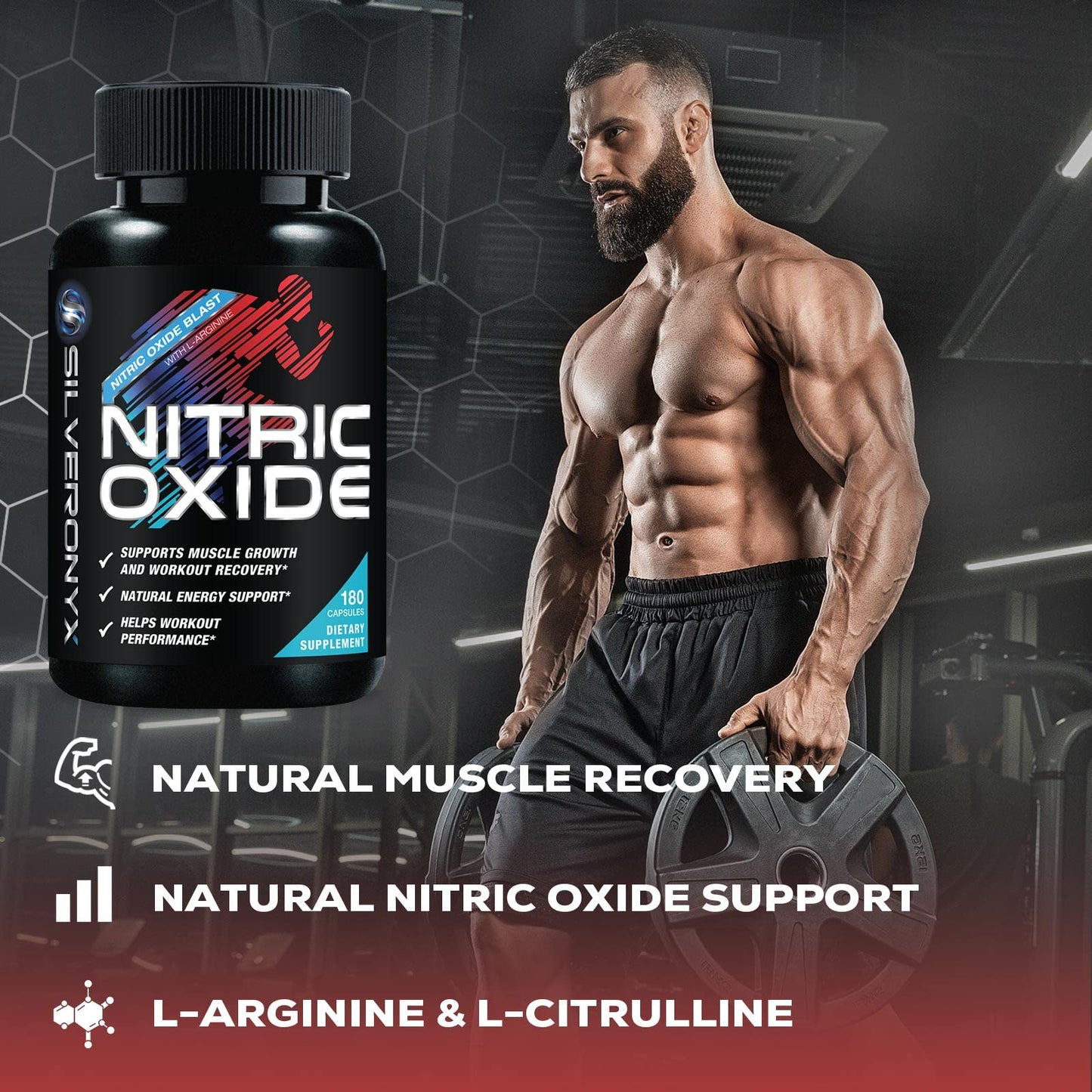 Extra Strength Nitric Oxide Supplement L Arginine 3X Strength - Citrulline Malate, AAKG SILVERONYXBuy Supplements Australia