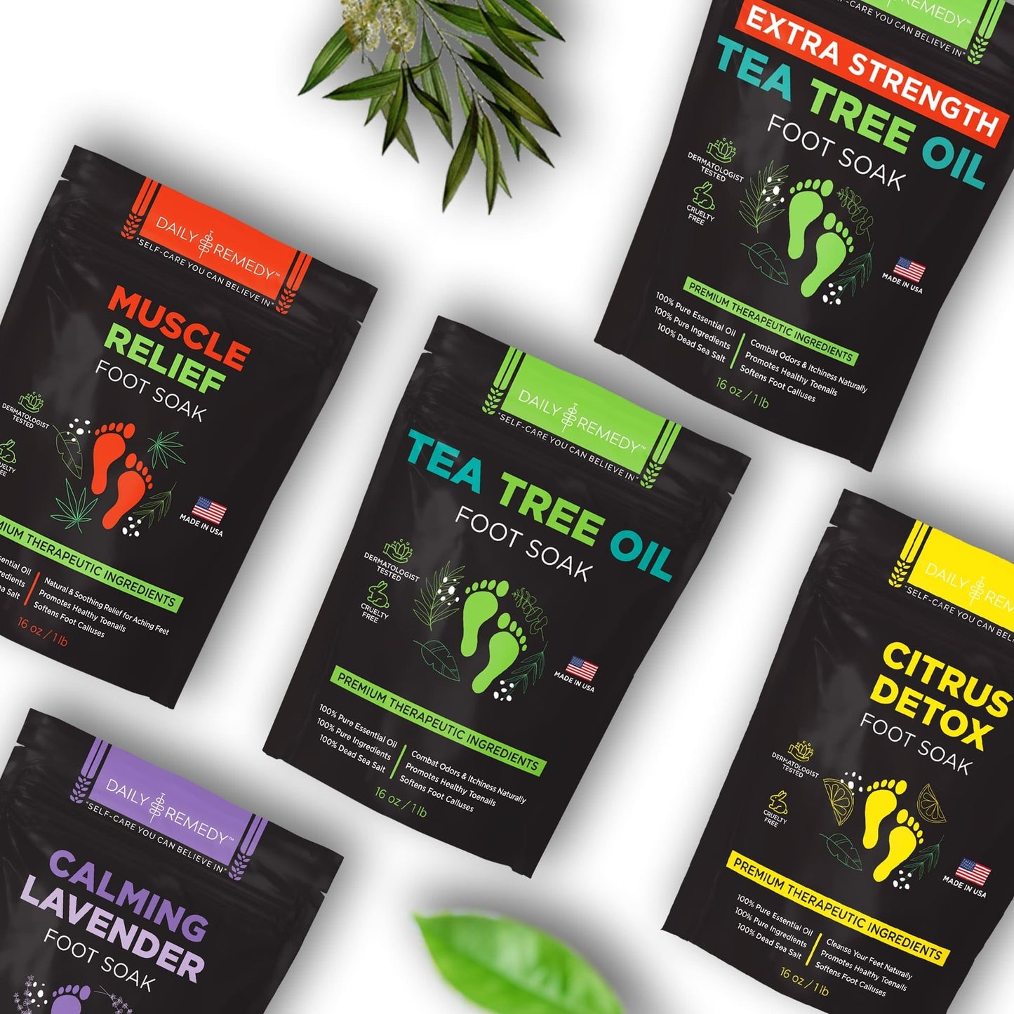Tea Tree Oil Foot Soak with Epsom Salt - Made in USA - for Toenail Athletes Foot DAILY REMEDYBuy Supplements Australia