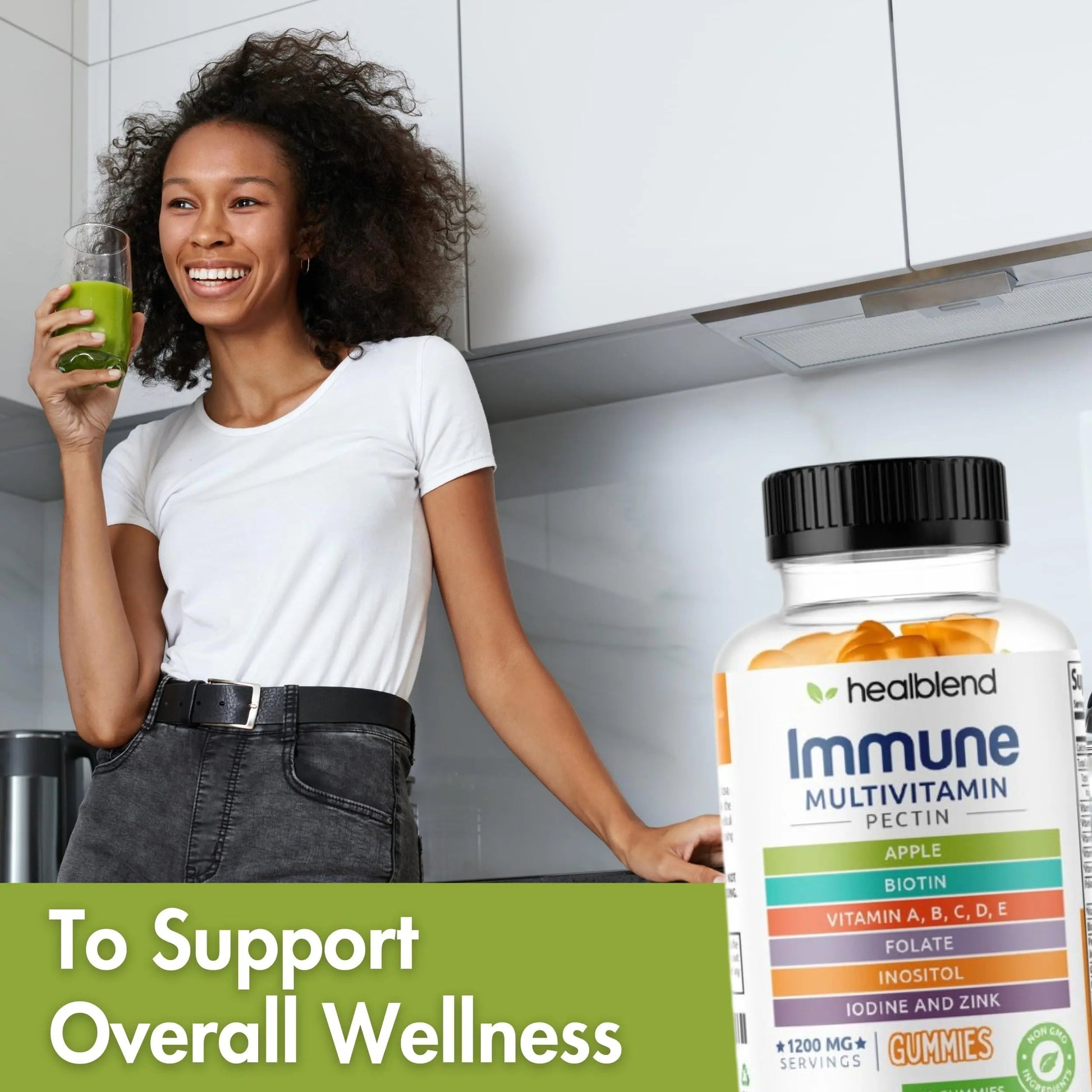 healblend Power-Packed Multivitamin Bear Gummies for Adult | Vitamins C, D3, B6, B12, Iron, Zinc healblendBuy Supplements Australia