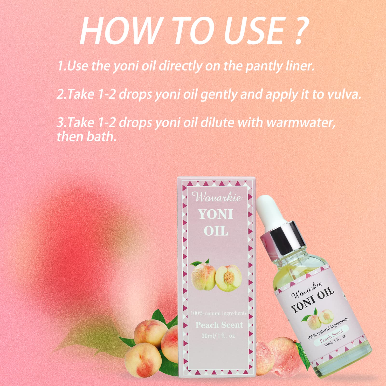 2 Packs Yoni Oil for Women, 1 fl oz/30 ml Feminine Oil Intimate Deodorant for Women, Eliminates Odor WovarkieBuy Supplements Australia