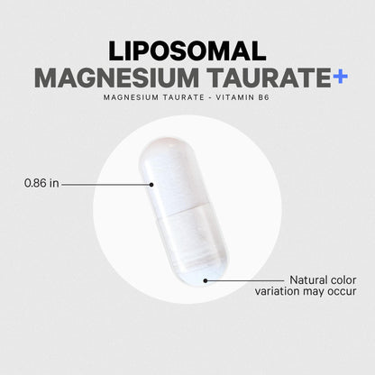 Codeage Liposomal Magnesium Taurate+ Supplement - Magnesium Taurate, Vitamin B6 as Pyridoxal 5-Phosphate, 2-Month Supply - Liposomal Delivery, Vegan, Non-GMO, Gluten-Free, 120 Capsules CodeageBuy Supplements Australia