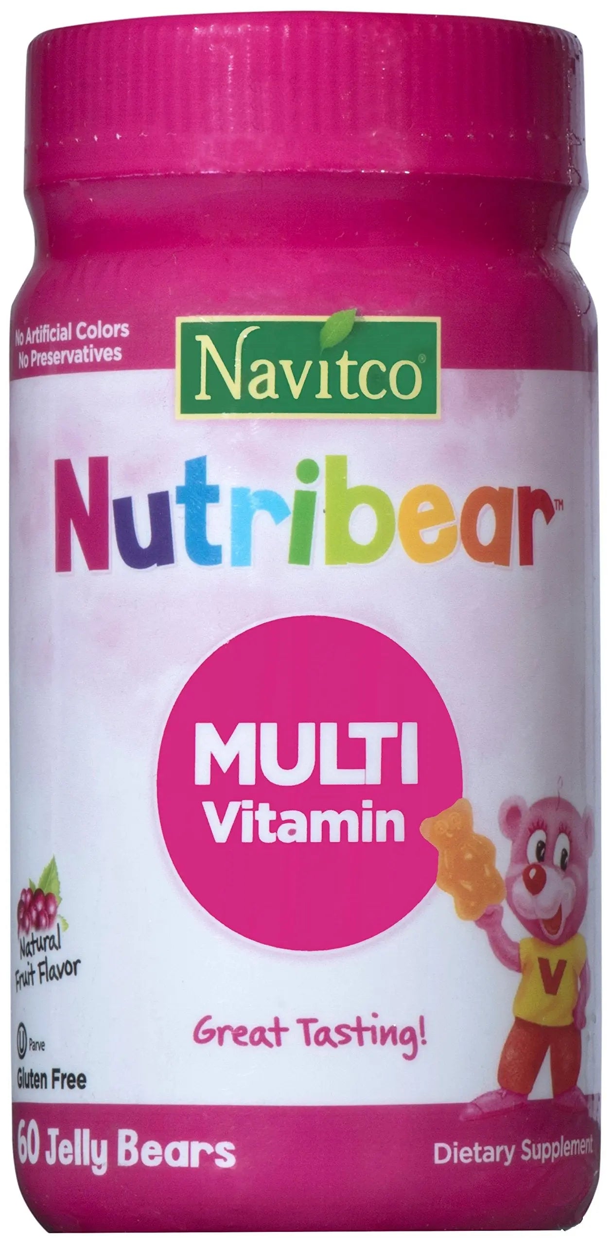 Navitco. Kosher NutriBear Multi Vitamin Great Tasting Jellies - 60 Bears NavitcoBuy Supplements Australia