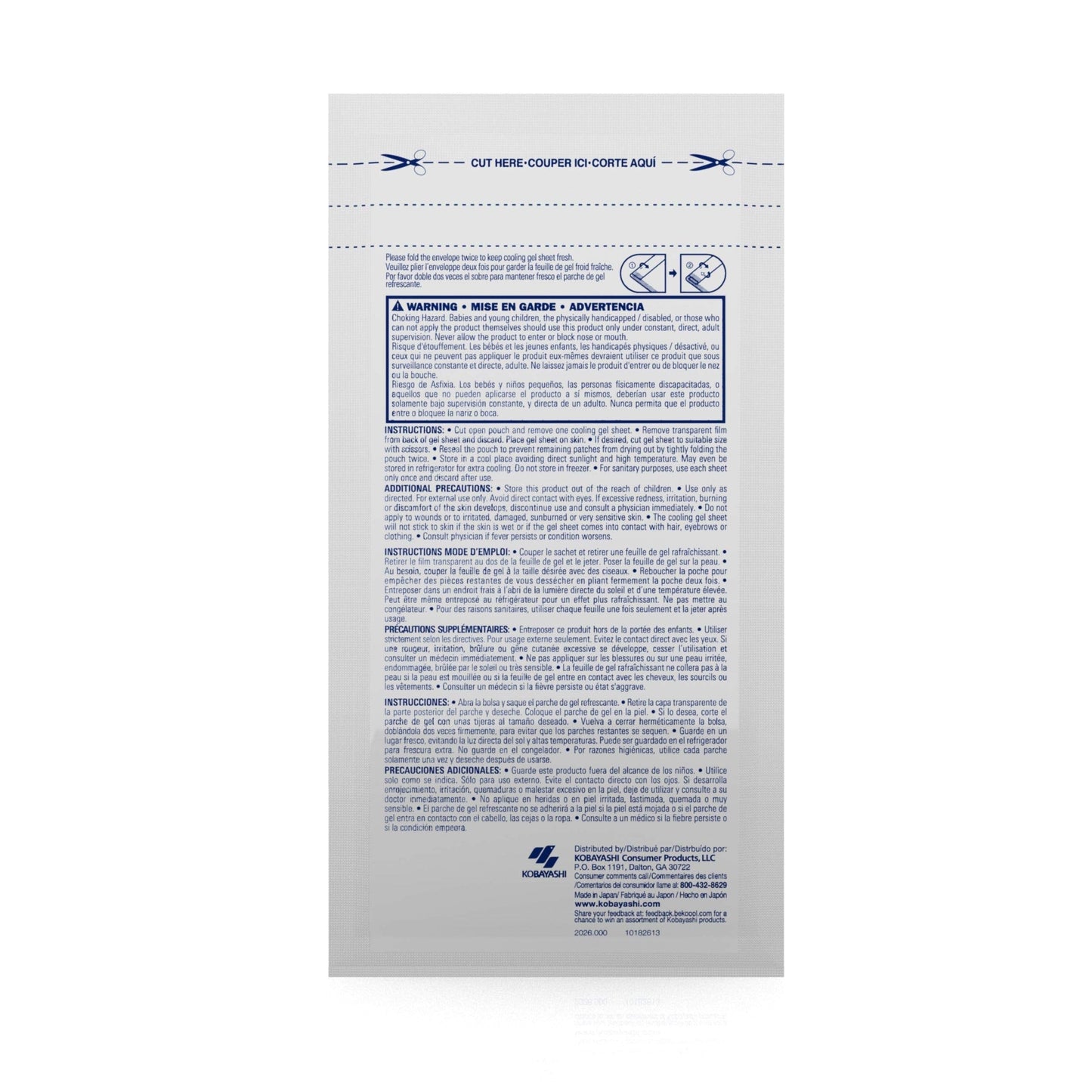 BeKOOOL Migraine Gel Sheets - 4 Count BeKooolBuy Supplements Australia
