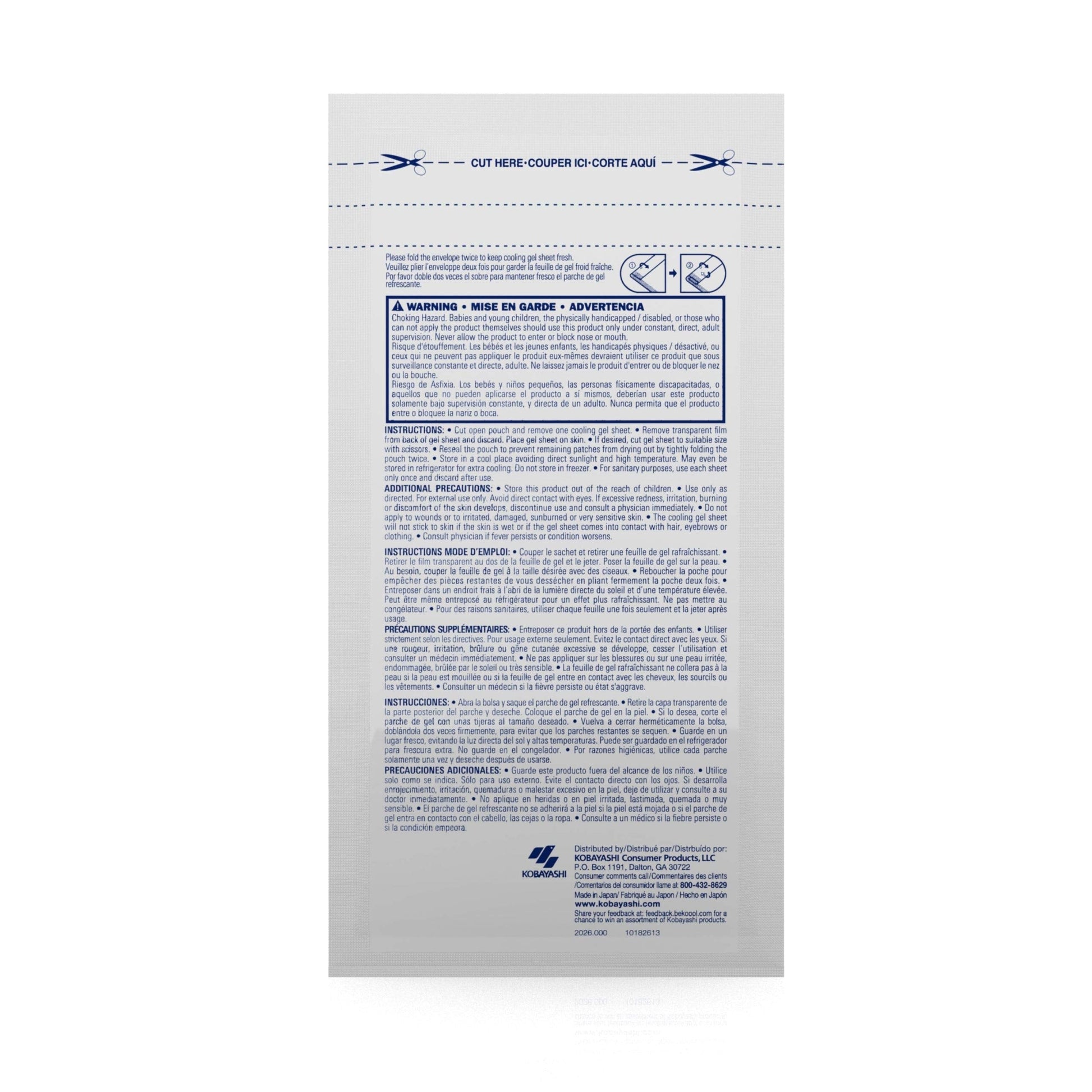 BeKOOOL Migraine Gel Sheets - 4 Count BeKooolBuy Supplements Australia