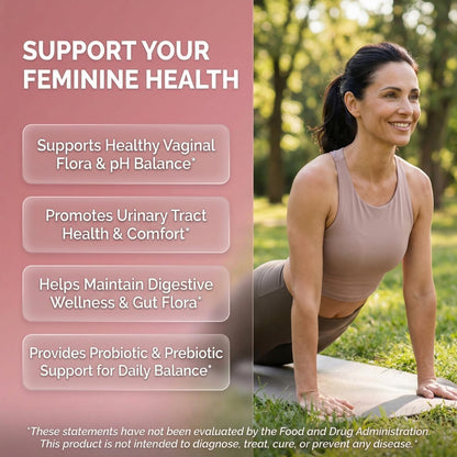 Clean Nutra Vaginal Probiotics for Women + Prebiotics Digestive Enzymes Bromelain Cranberry D Mannose Horsetail Black Cohosh Artichoke Hibiscus Flowers Probiotic for Digestive Health 90 Vegan Capsules Clean NutraceuticalsBuy Supplements Australia