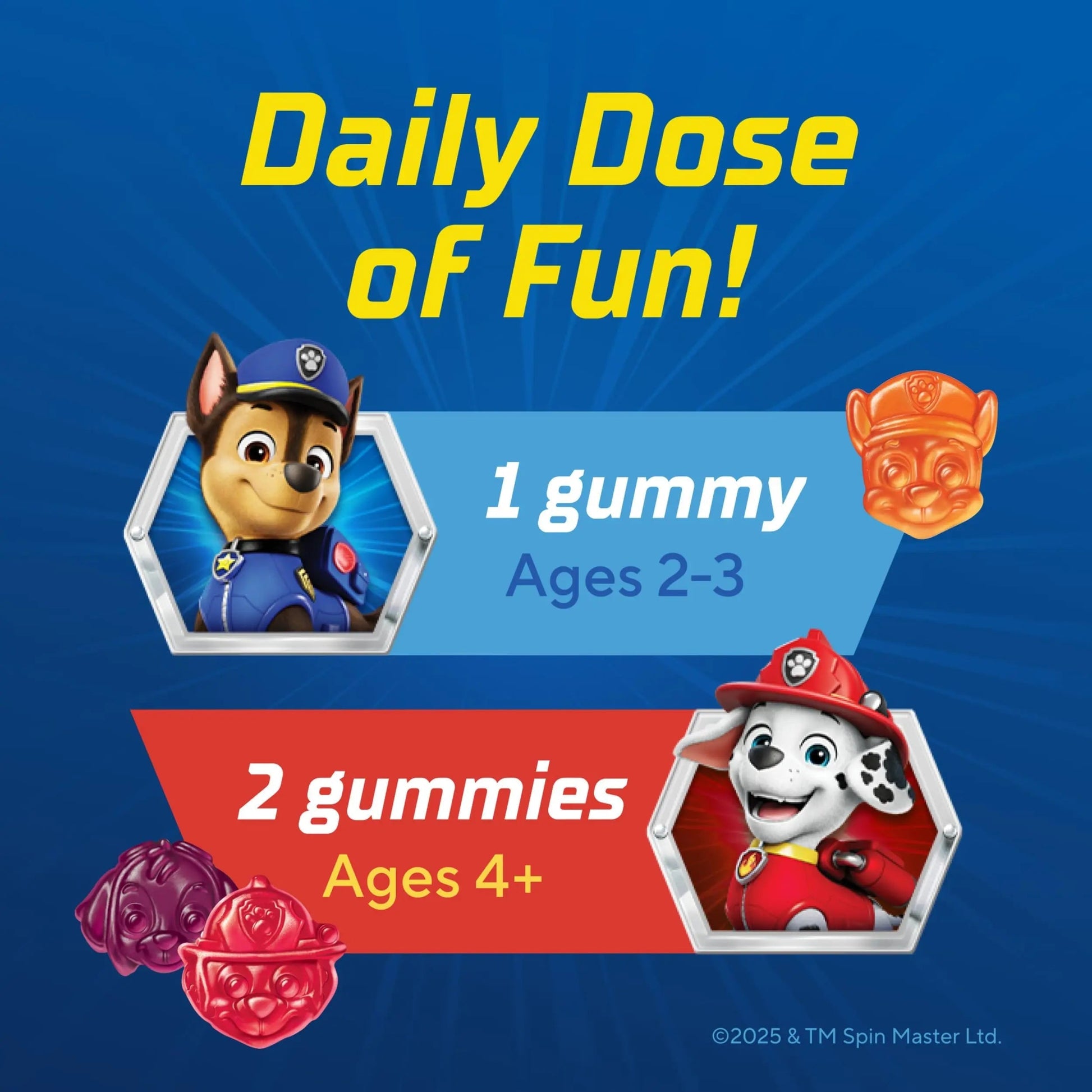 L’il Critters Paw Patrol Gummy Vites Daily Gummy Multivitamin for Kids, Vitamin C, D3 for Immune Support Cherry, Orange Lil CrittersBuy Supplements Australia