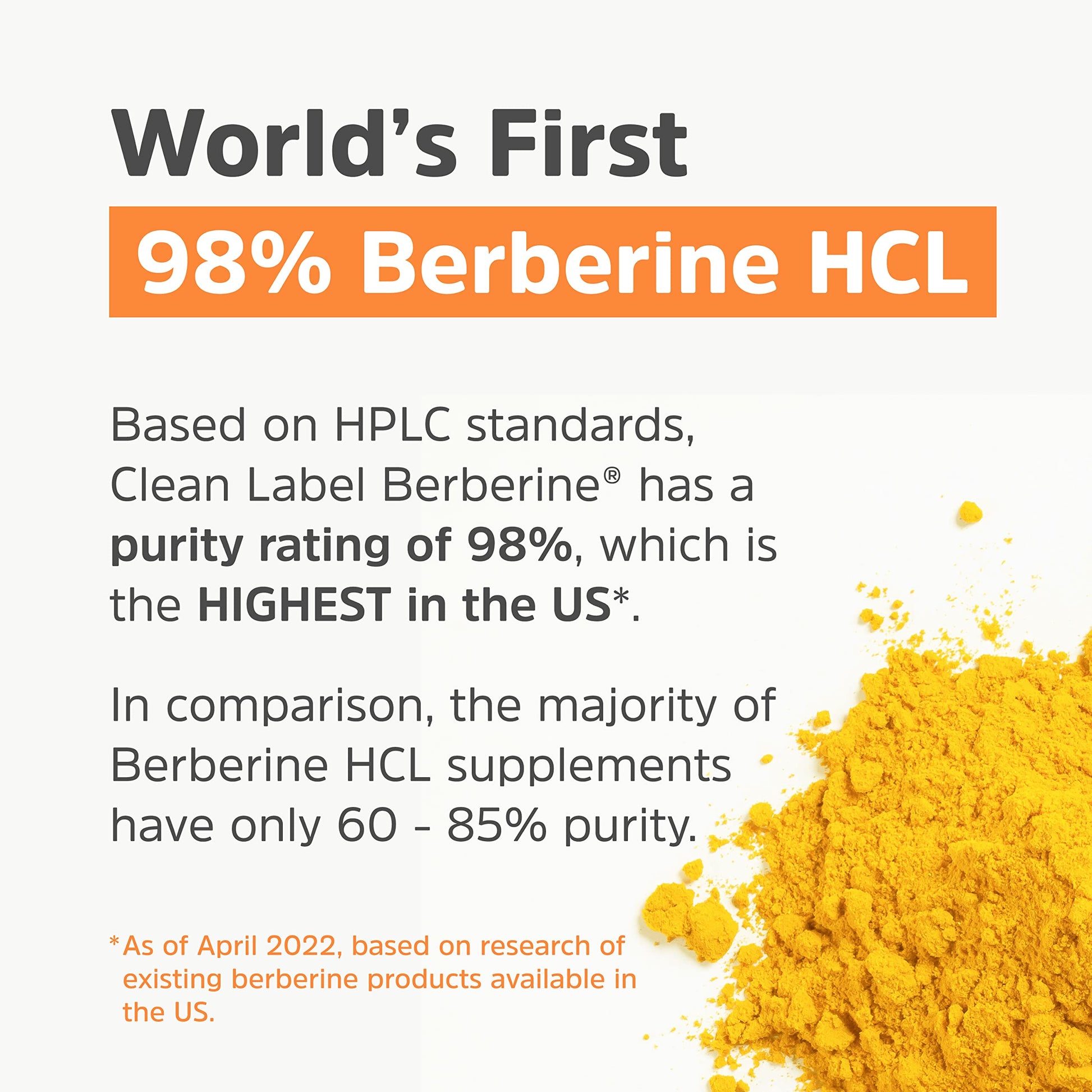 Clean Label Berberine Supplement 1500mg - Ultra Pure 98% Berberine HCl, Highest Purity Physician's Healthy AlternativesBuy Supplements Australia