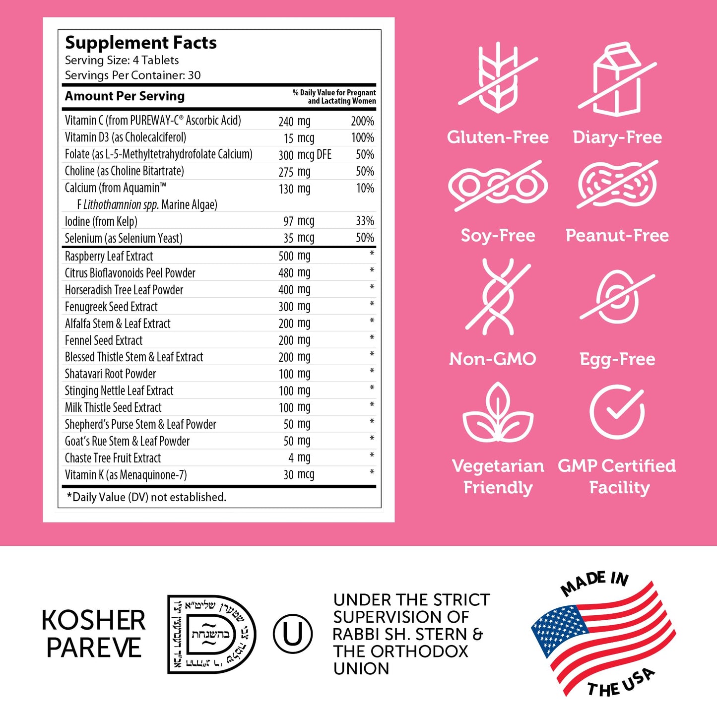 Zahler Postnatal Flow for Advanced Lactation Support, Breastfeeding + Postnatal Support, 120 Tablets. ZahlerBuy Supplements Australia