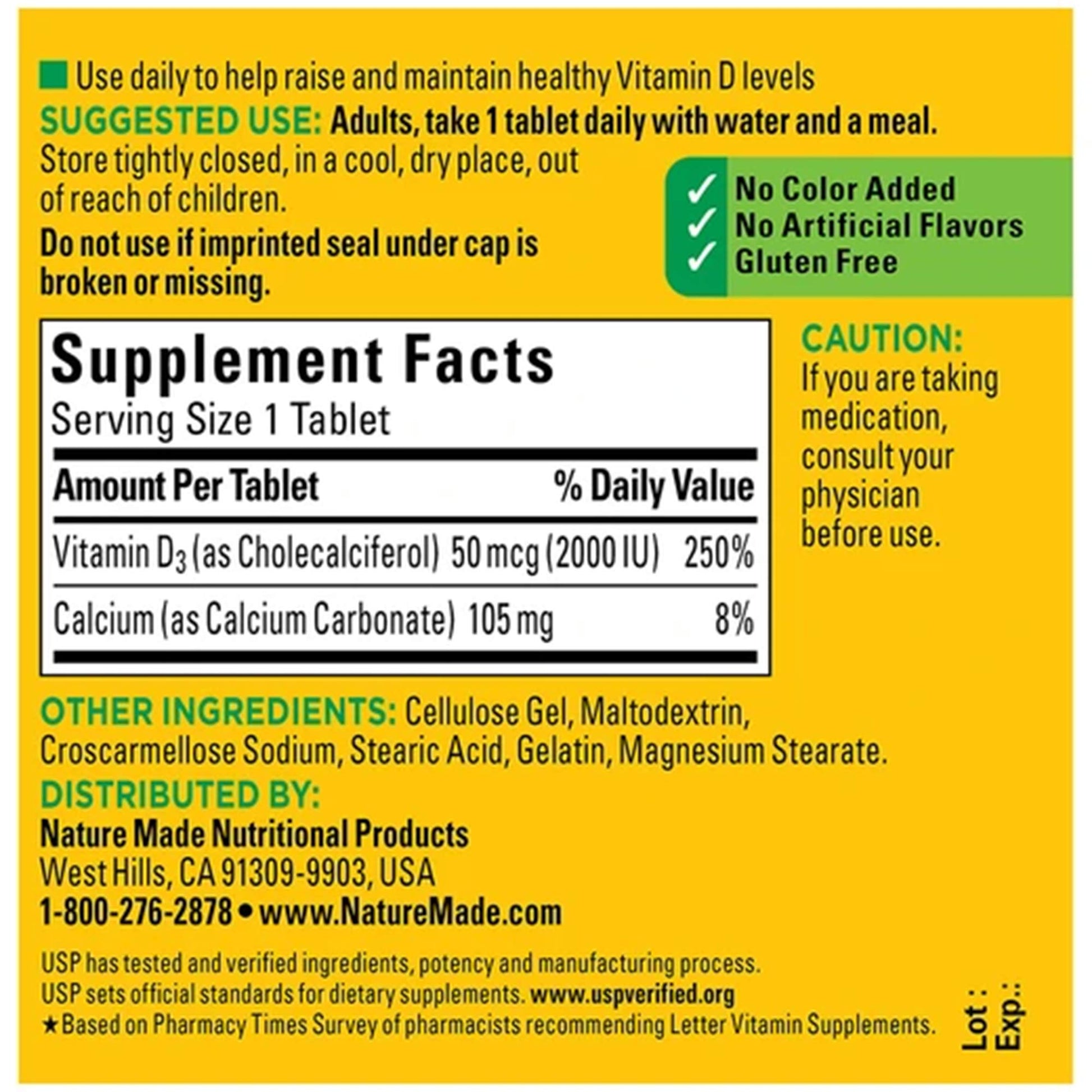 Nature Made Vitamin D3 2000iu 320 Ct. Soft Gels (Packaging May Vary) Nature MadeBuy Supplements Australia