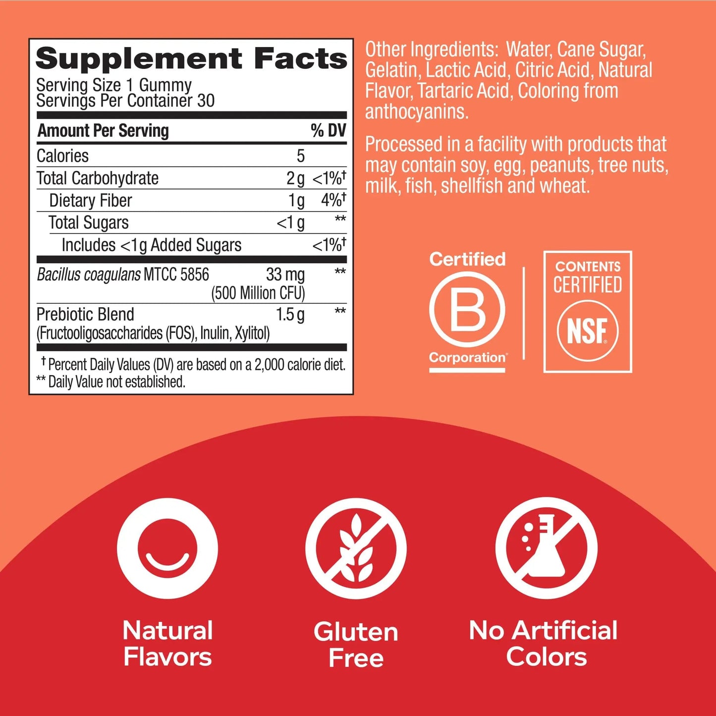 OLLY Kids Immunity Gummy, Immune Support, Wellmune, Elderberry, Vitamin C, Zinc & Probiotic + Prebiotic Gummy, Digestive Support and Gut Health, 500 Million CFUs, Fiber OLLYBuy Supplements Australia