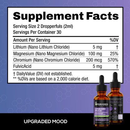 Upgraded Formulas Mood Support Supplement - Feel Calm and Uplifted All Throughout The Day, 2 fl oz Upgraded FormulasBuy Supplements Australia