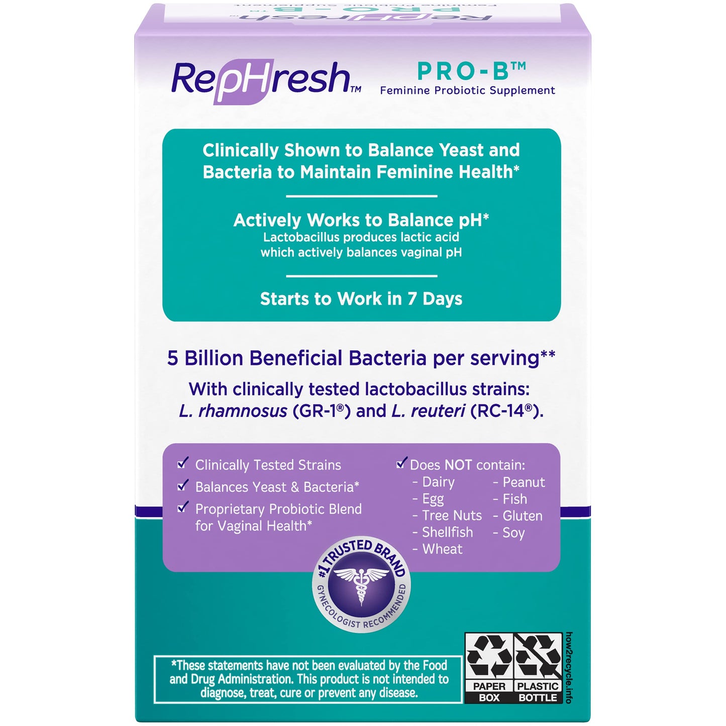 RepHresh Pro-B Probiotic Feminine Supplement - 5 Pack My StoreBuy Supplements Australia