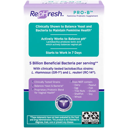 RepHresh Pro-B Probiotic Feminine Supplement - 5 Pack My StoreBuy Supplements Australia