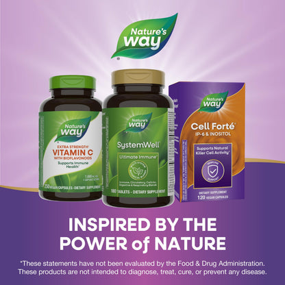 Nature's Way Systemwell Ultimate Immune* with Vitamins C, A, D, Zinc, & Selenium, Multi-System Botanical Blends Including Immune, Respiratory, Digestive & Circulatory, 180 Tablets (Packaging May Vary) Nature's WayBuy Supplements Australia