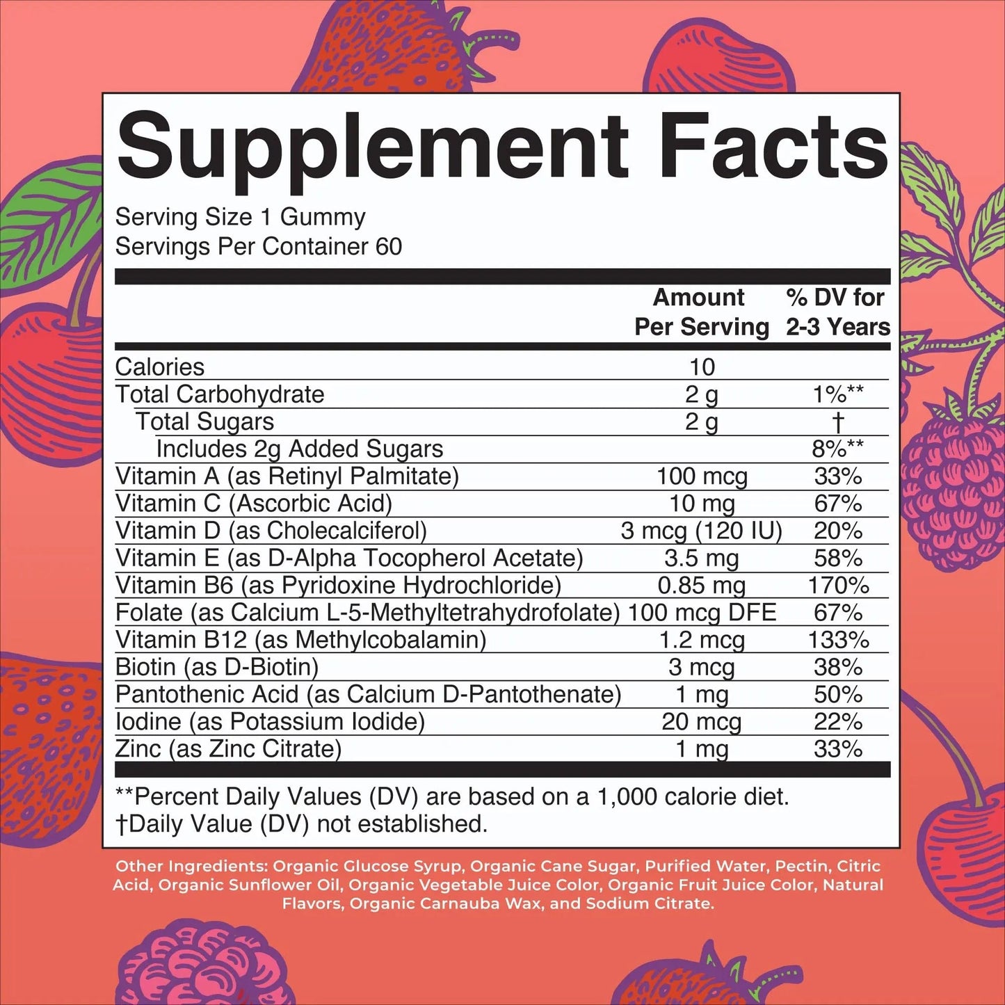 MaryRuth Organics Vitamin Gummy | Kids and Toddlers Age 2+ | USDA | Daily Vitamin C | D3 | Zinc | MaryRuth OrganicsBuy Supplements Australia