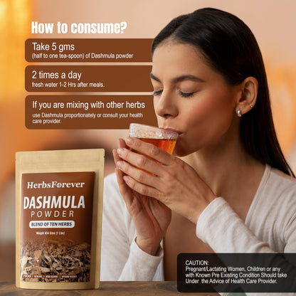 Herbsforever Dashmula Cut and Sifted (Coarse/Kawth) Herbs for Tea - Joint Comfort, Vata Calming, Female Postpartum Cycle & Wellness, Ten Authentic Ayurvedic Roots, Non GMO, Vegan 454g,1 lbs,Dashmool HerbsforeverBuy Supplements Australia