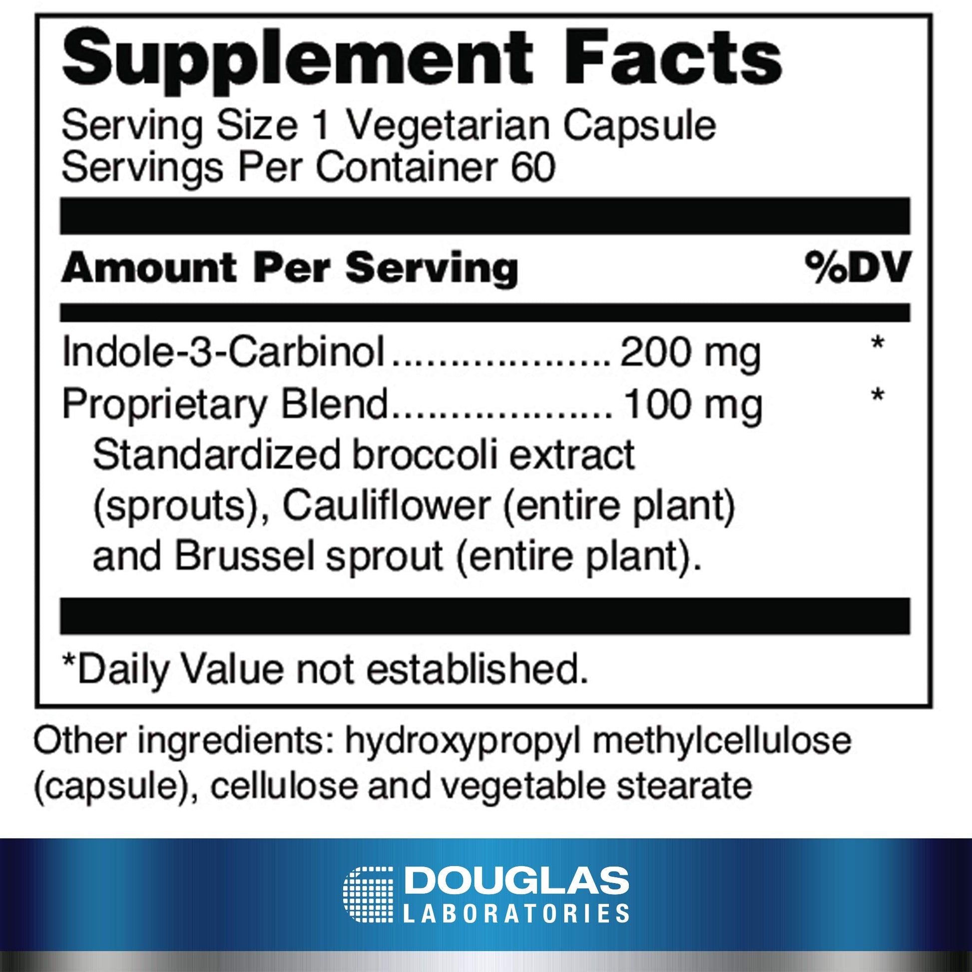 Douglas Laboratories Ultra I-3-C | Indole-3-Carbinol is a Proprietary Blend of Cruciferous Vegetables | 60 Capsules Douglas LaboratoriesBuy Supplements Australia