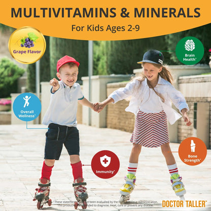 NuBest Doctor Taller Kids - Kids Multivitamins, Toddler Vitamins - Support Healthy, Immunity and Bone Strength for Ages 2 to 9 NuBest