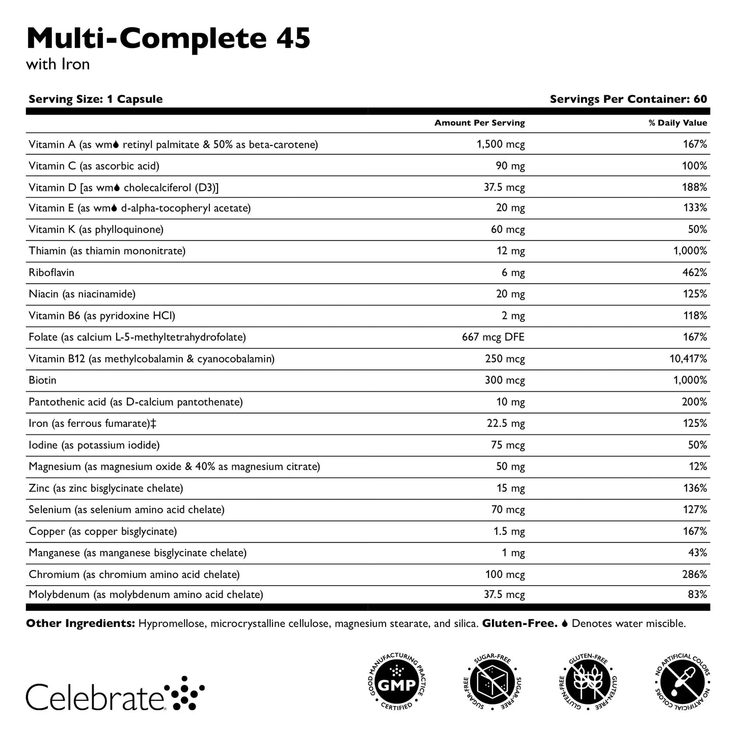 Celebrate Vitamins Multi-Complete | Bariatric Multivitamin with 45 mg Iron—Daily Essential Vitamins & Minerals Celebrate Bariatric SupplementsBuy Supplements Australia