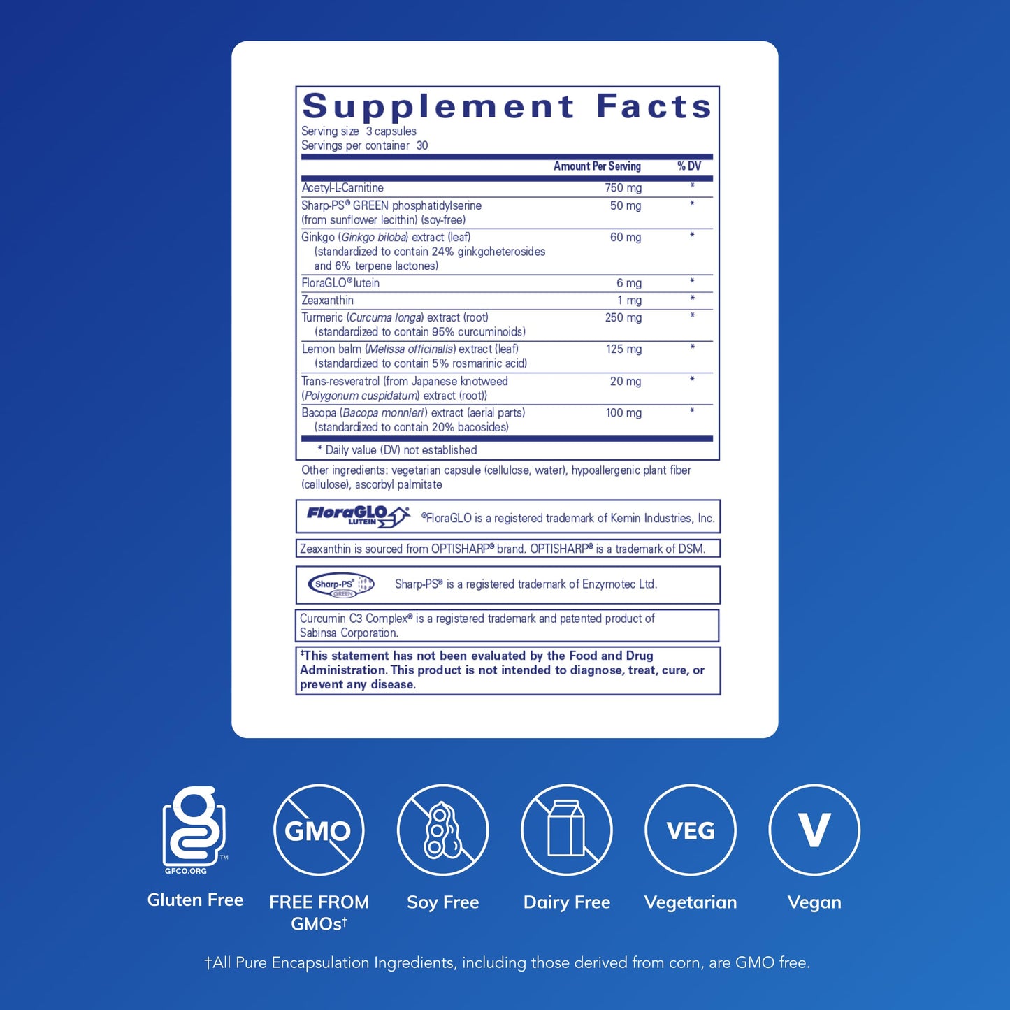 Pure Encapsulations Memory Pro | Comprehensive Memory Support Formula | 90 Capsules Pure EncapsulationsBuy Supplements Australia