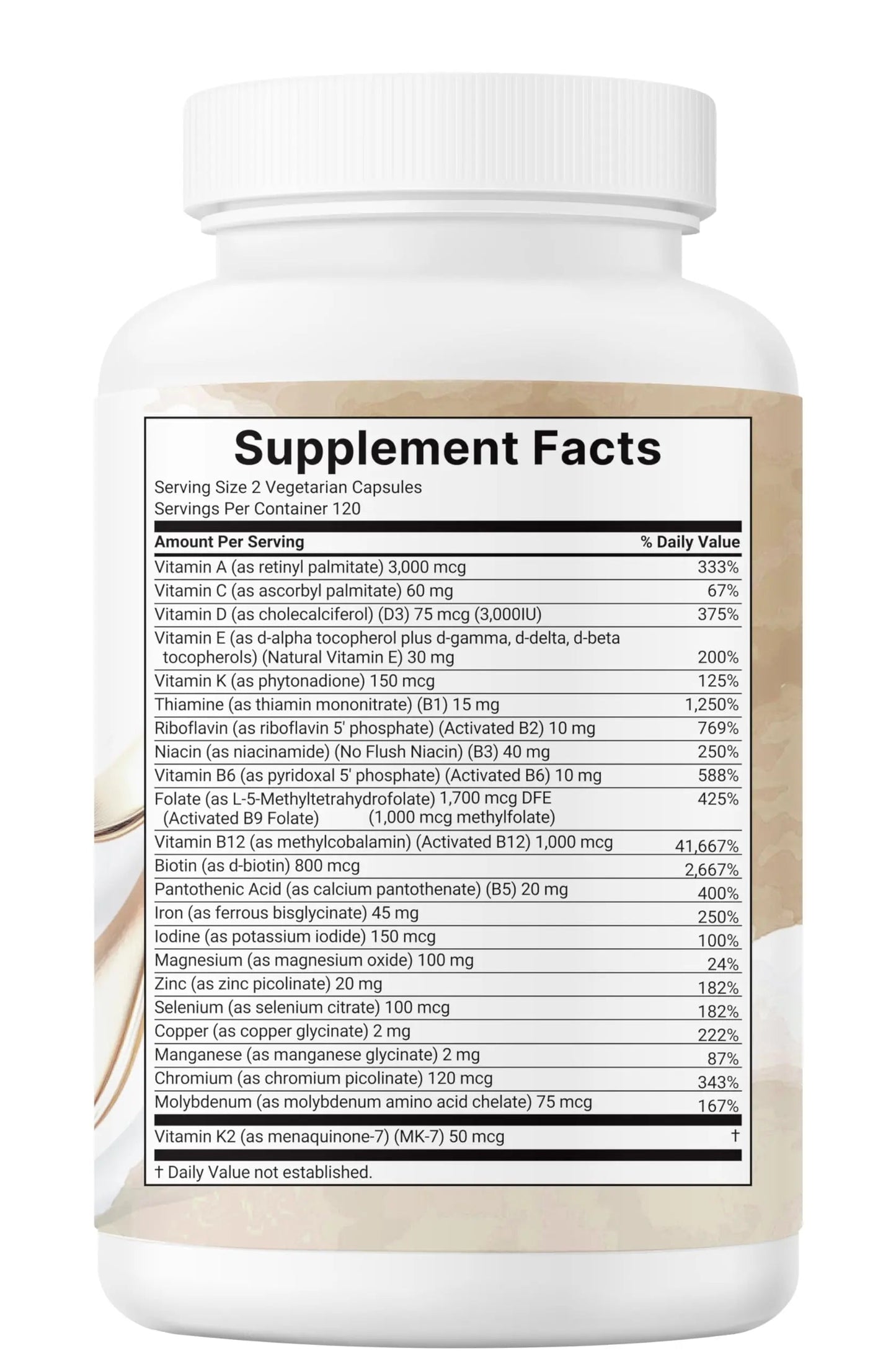 Micro Ingredients Methylated Bariatric Multivitamin with 45mg Iron, 240 Veggie Capsules | 23-in-1 Essential Vitamins with D3, K2, Zinc & More | Micro IngredientsBuy Supplements Australia