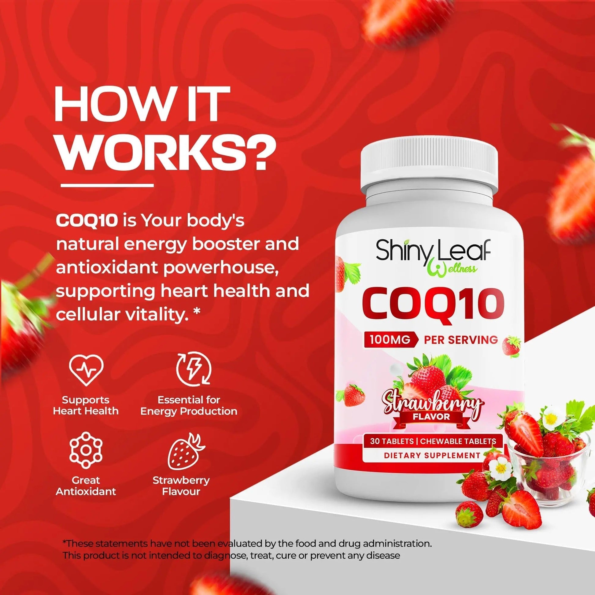 Bariatric Multivitamin with Iron One Capsule Per Day and CoQ10 100mg Supplement for Brain Health and Energy Management Shiny Leaf