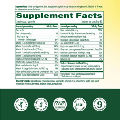MegaFood Women’s Whole Body Multivitamin Gummies - Multivitamin For Women With Vitamin C, Magnesium Citrate, Vitamin D3, Folate MegaFoodBuy Supplements Australia