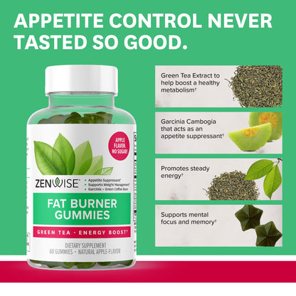 Zenwise Health Fat Burner Gummies - Appetite Suppressant for Weight Loss with Green healthsupps.co.ukBuy Supplements Australia