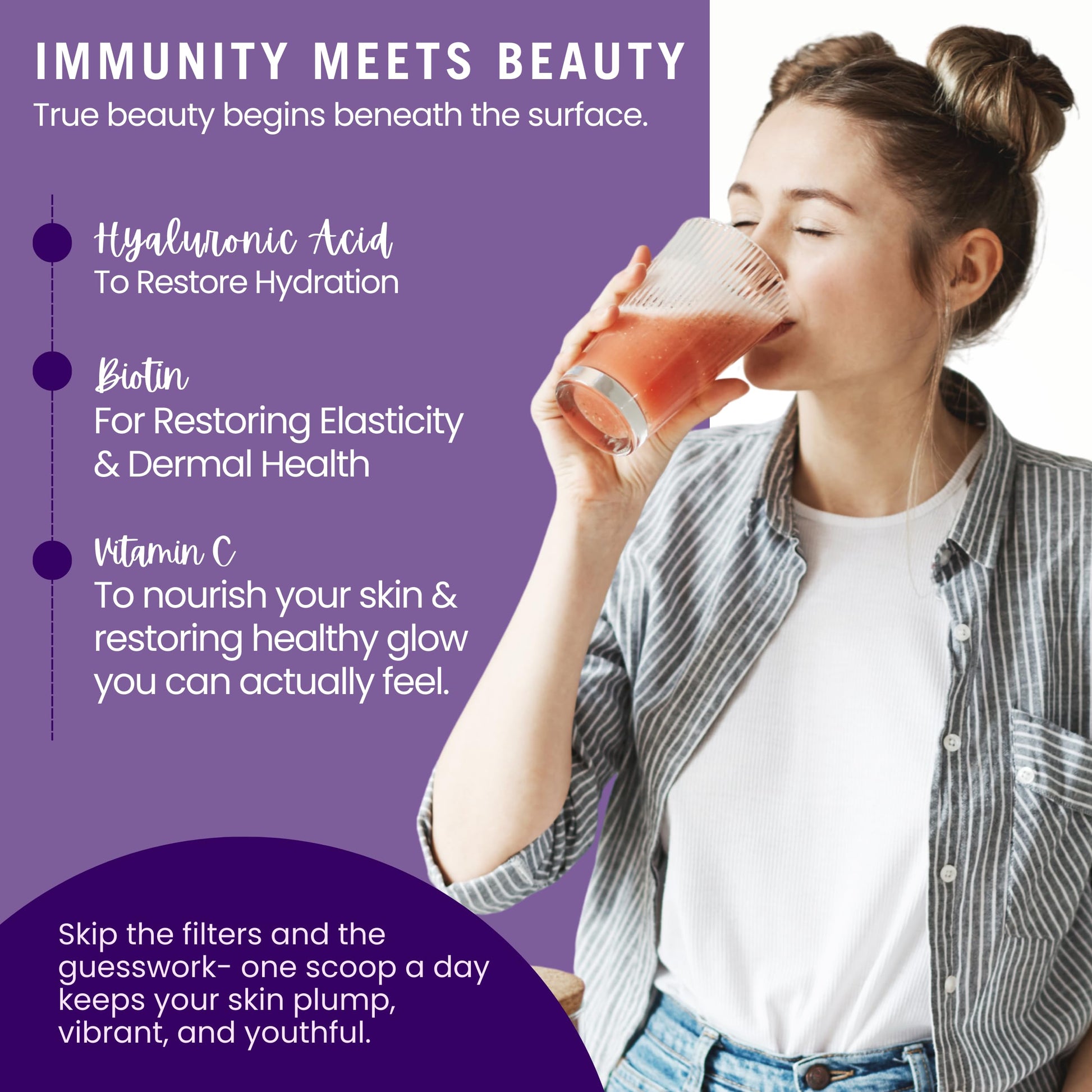 Leverage Mixed Berries Anti–Aging Supplement & Longevity Mix - Daily Wellness Multivitamin Powder with Hyaluronic Acid, L-Glycine & Magnesium for Skin, Energy, Cognitive Function & Joint–30 Servings LeverageBuy Supplements Australia
