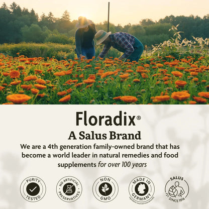 Floradix Kinder Love Children's Multivitamin - Herbal Supplement - Liquid Multivitamin for Kids - Vitamins A, C, D & E, Calcium & More Floradix