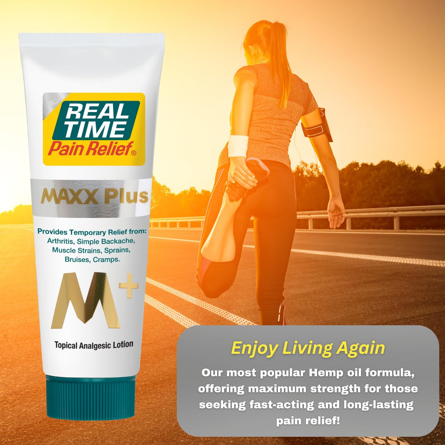 Real Time Pain Relief MAXX Plus - 5oz Tube | Intensive Formula with 19 Natural Ingredients Including Hemp Oil | Fast-Acting Relief for Muscle Pain, Arthritis, Backaches, and More Real Time Pain ReliefBuy Supplements Australia