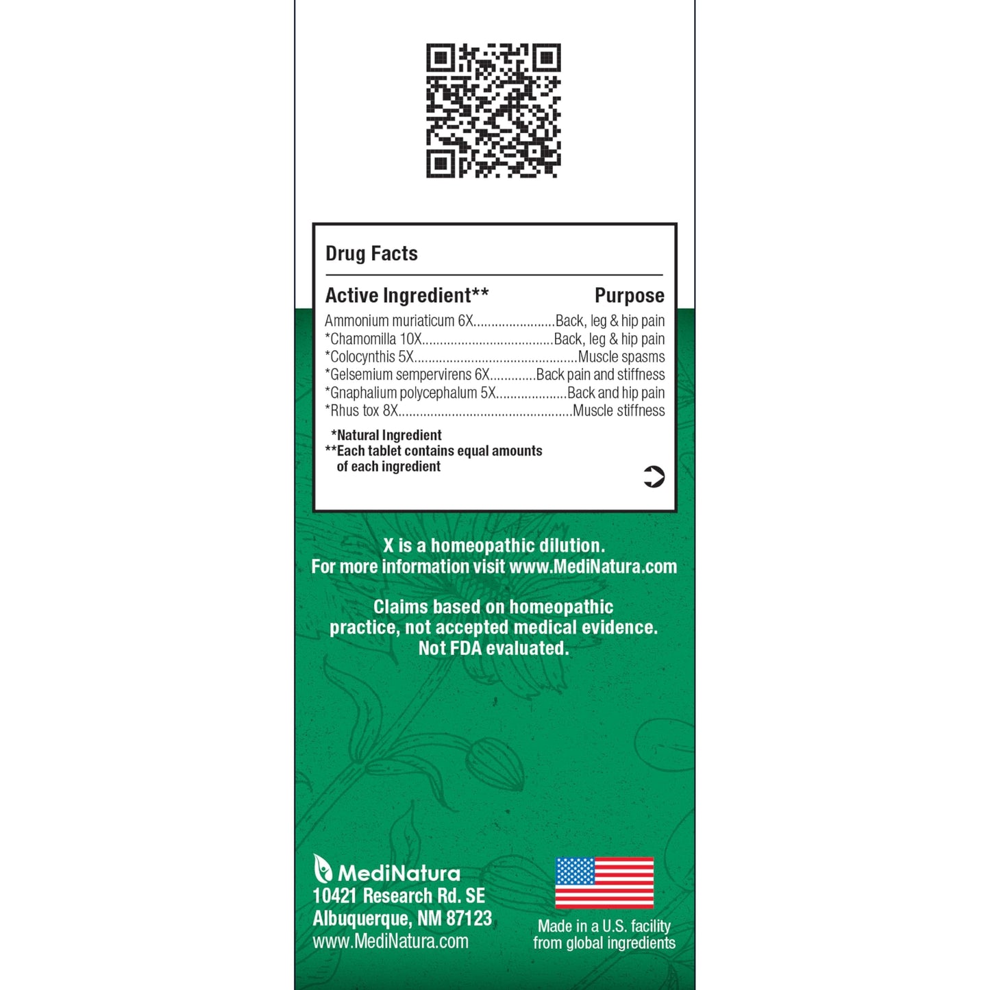 MediNatura BHI Back – Back Relief Tablets – Natural Homeopathic Formula for Muscle Stiffness & Muscle Spasms – Fast-Acting, Non-Drowsy – 100 Count MediNaturaBuy Supplements Australia
