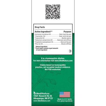 MediNatura BHI Back – Back Relief Tablets – Natural Homeopathic Formula for Muscle Stiffness & Muscle Spasms – Fast-Acting, Non-Drowsy – 100 Count MediNaturaBuy Supplements Australia