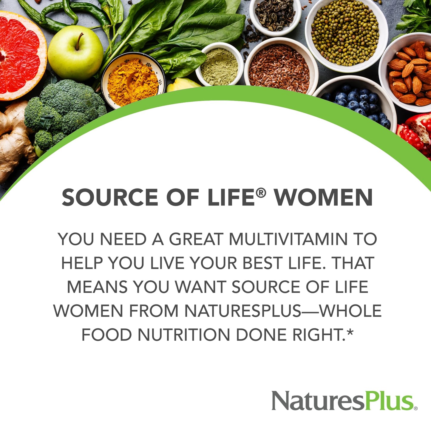 NaturesPlus Source of Life Women - 60 Tablets - Multivitamin & Mineral Supplement - with Iron, Calcium, Folate & Lutein - Gluten Free, Vegetarian - 30 Servings NaturesPlusBuy Supplements Australia