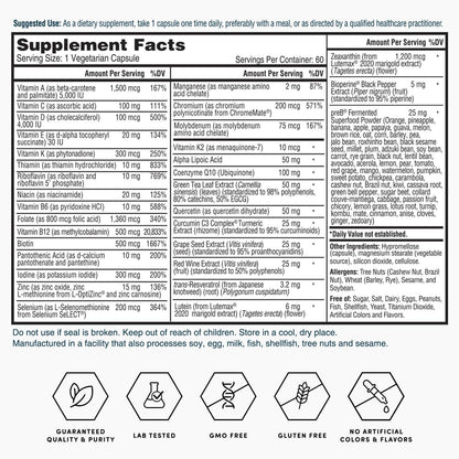 Nature's Lab Gold One Daily Multivitamin - Contains 19 Essential Vitamins & Minerals including Vitamin C, D3 & Zinc - 60 Capsules (2 Month Supply) Nature's LabBuy Supplements Australia
