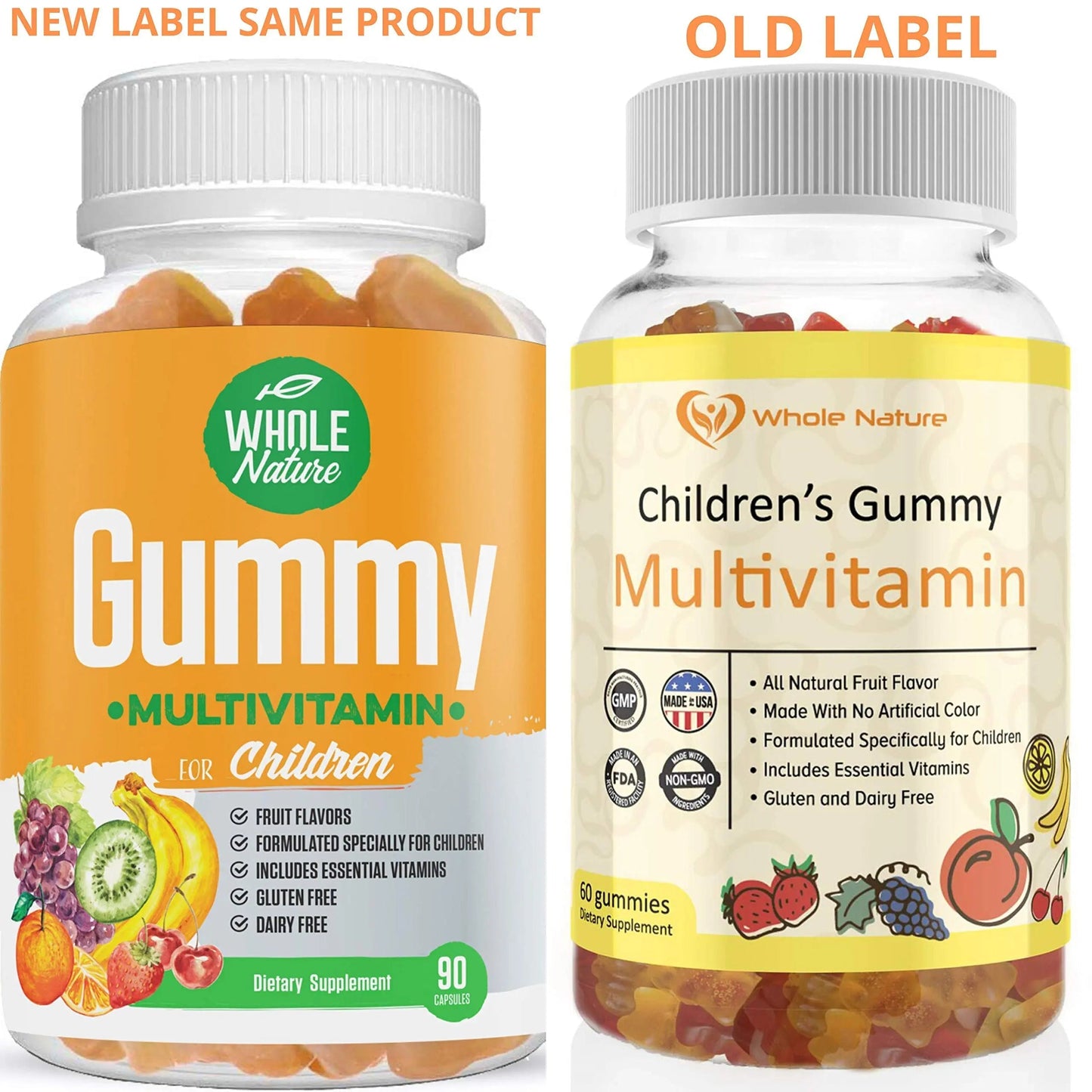 Whole Nature Kids Gummy Multivitamin - Complete Daily Essentials Childrens Vitamins and Minerals for Overall Wellness, 90 Gummies Whole NatureBuy Supplements Australia